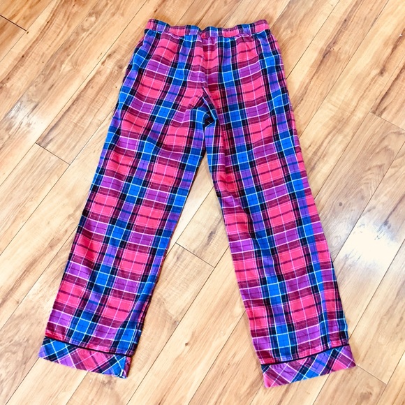 Victoria Secret plaid pajama pants red glitter small cotton - Picture 3 of 7